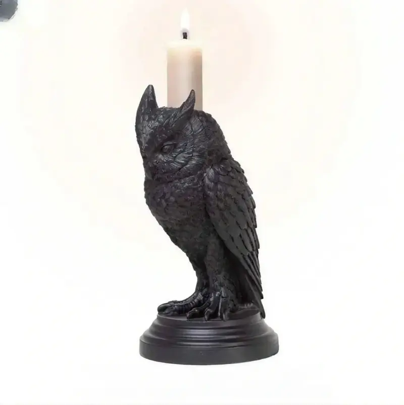 Halloween Gothic Candle Holder Ornament tag1