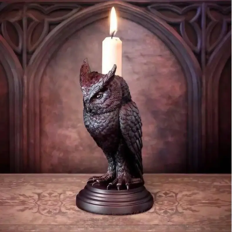 Halloween Gothic Candle Holder Ornament tag1