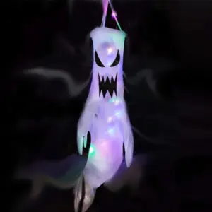Halloween Hair Dryer Ghost Flag Polyester Ghost Flag Easter Ghost Face Hair Dryer