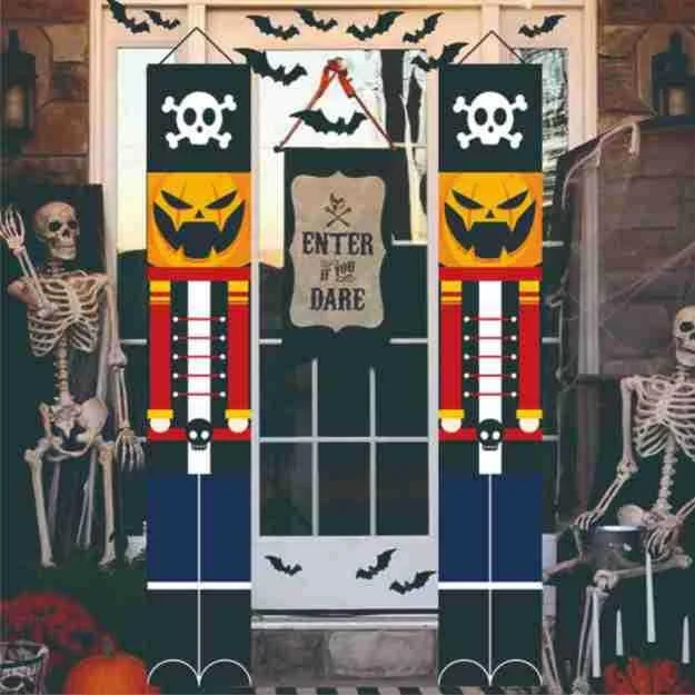 Halloween Halloween Soldier Model Nutcracker Banner Couplet -  - #tag1#