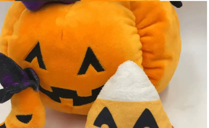 Halloween Hat Pumpkin Pillow Plush Toy tag1