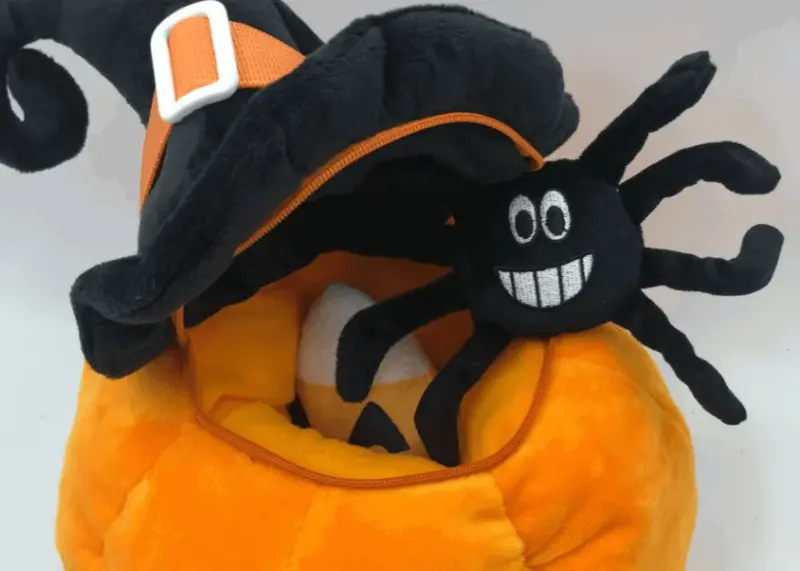 Halloween Hat Pumpkin Pillow Plush Toy tag1
