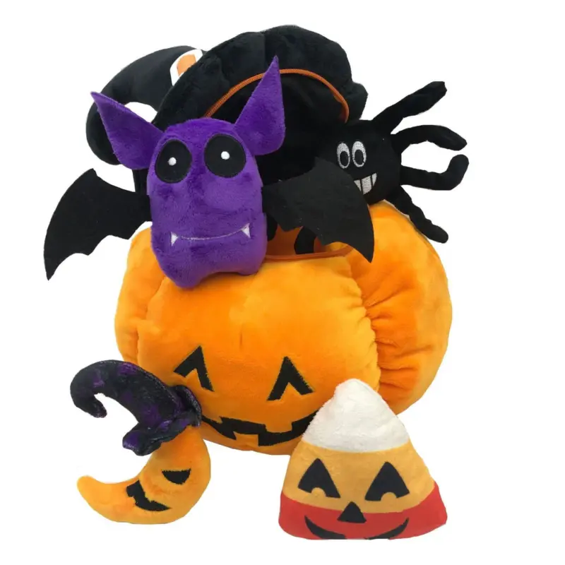 Halloween Hat Pumpkin Pillow Plush Toy tag1