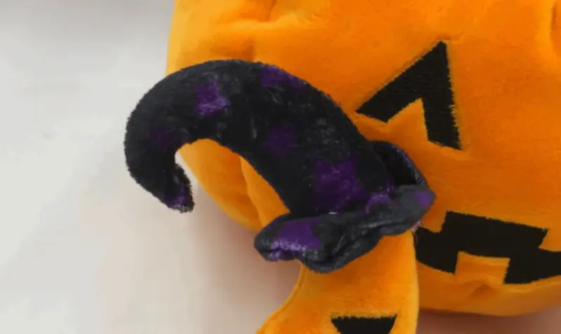 Halloween Hat Pumpkin Pillow Plush Toy tag1