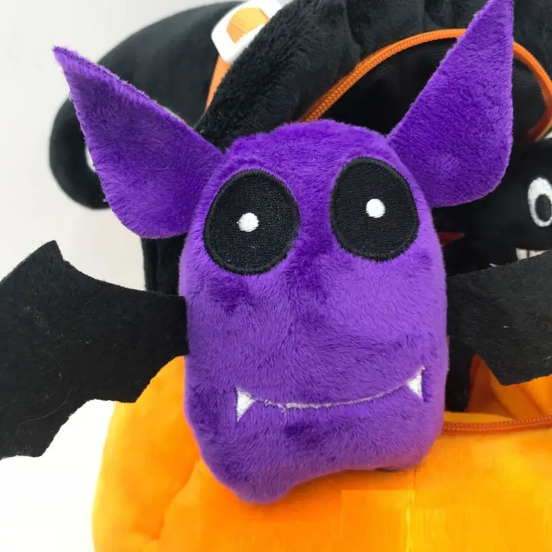 Halloween Hat Pumpkin Pillow Plush Toy tag1