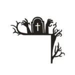 Halloween Home Wooden Door Frame Decorations tag1