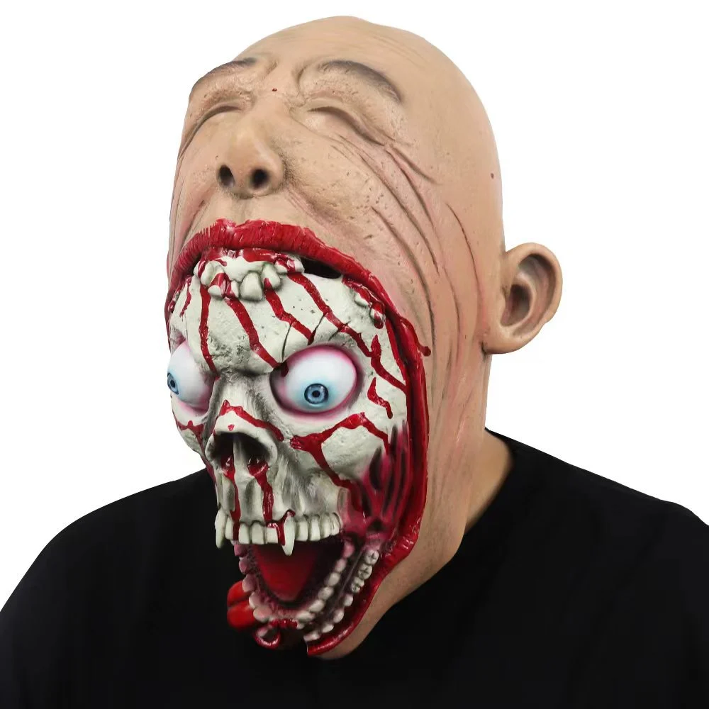 Halloween Horror Alien Demon Mask Big Mouth Zombie - - #tag1#