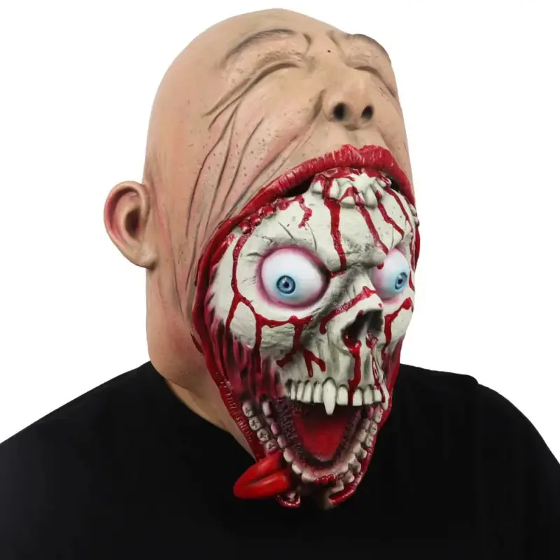 Halloween Horror Alien Demon Mask Big Mouth Zombie tag1