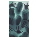 Halloween Horror Decoration Pv Ghost Bloody Hand Window Stickers tag1