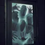 Halloween Horror Decoration Pv Ghost Bloody Hand Window Stickers tag1