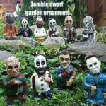 Halloween Horror Garden Gnome tag1