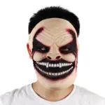 Halloween Horror Half Face Bleeding Mask Headgear tag1
