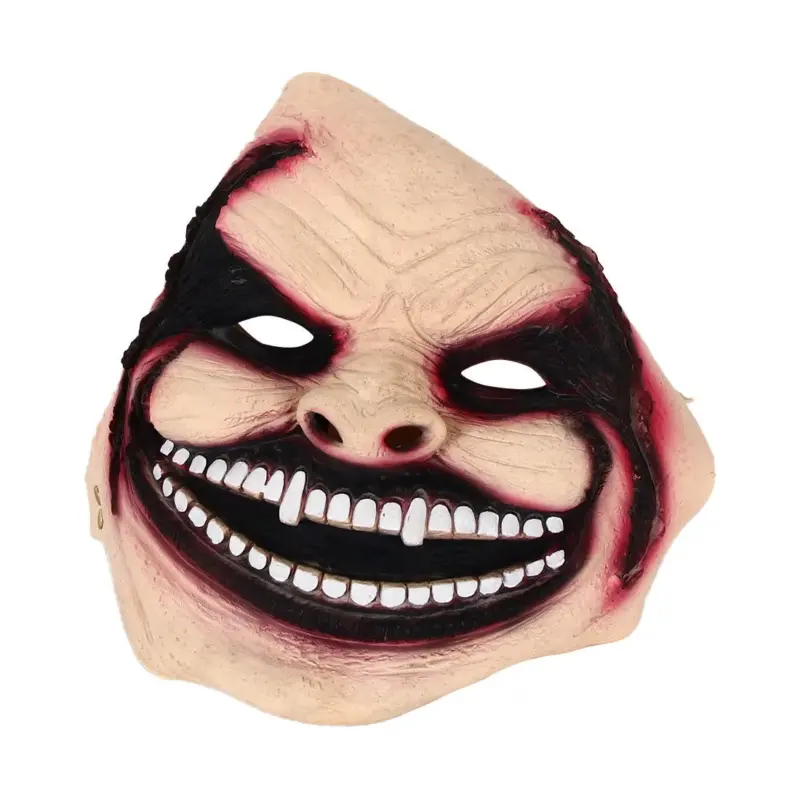 Halloween Horror Half Face Bleeding Mask Headgear tag1