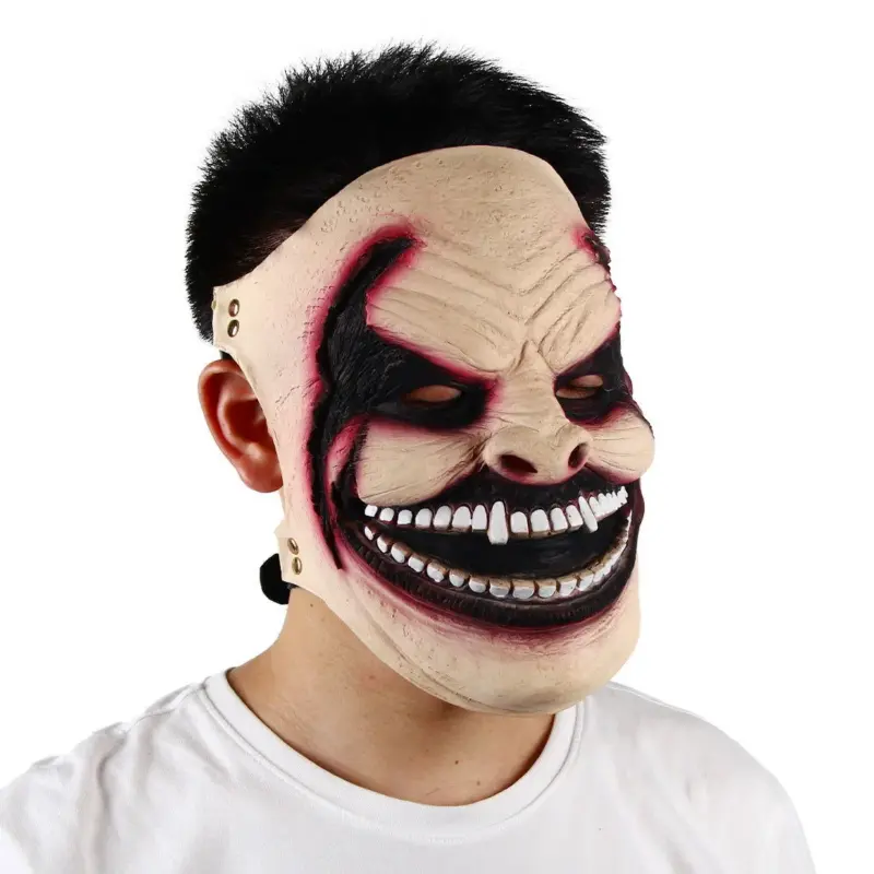 Halloween Horror Half Face Bleeding Mask Headgear tag1