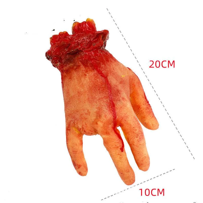Halloween Horror Props Haunted House Chamber Broken Blood Hands And Feet Horror Bar Decoration Whole Toy Eye Beads Heart tag1