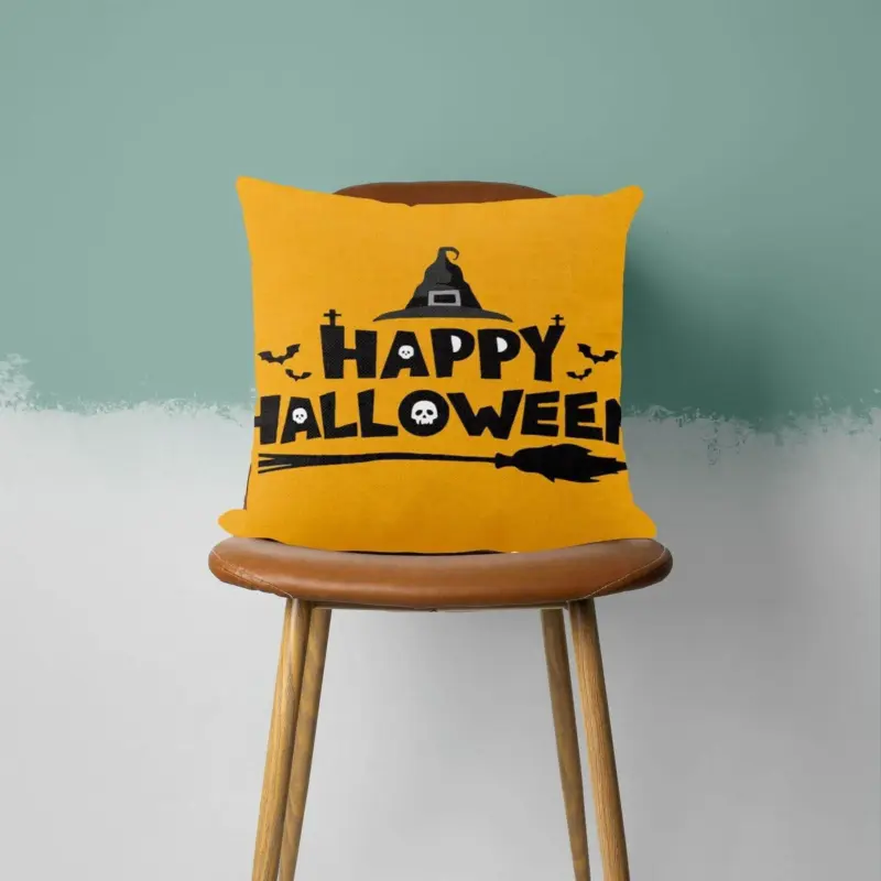 Halloween_Horror_Pumpkin_Printed_Pillowcase_-_-_tag1_-4258487 Halloween Horror Pumpkin Printed Pillowcase tag1