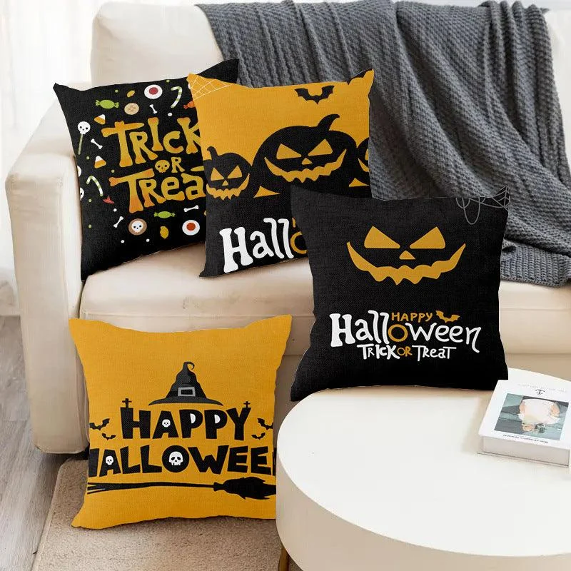 Halloween Horror Pumpkin Printed Pillowcase - - #tag1#