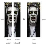 Halloween Horror Sister Ghost Sticker tag1