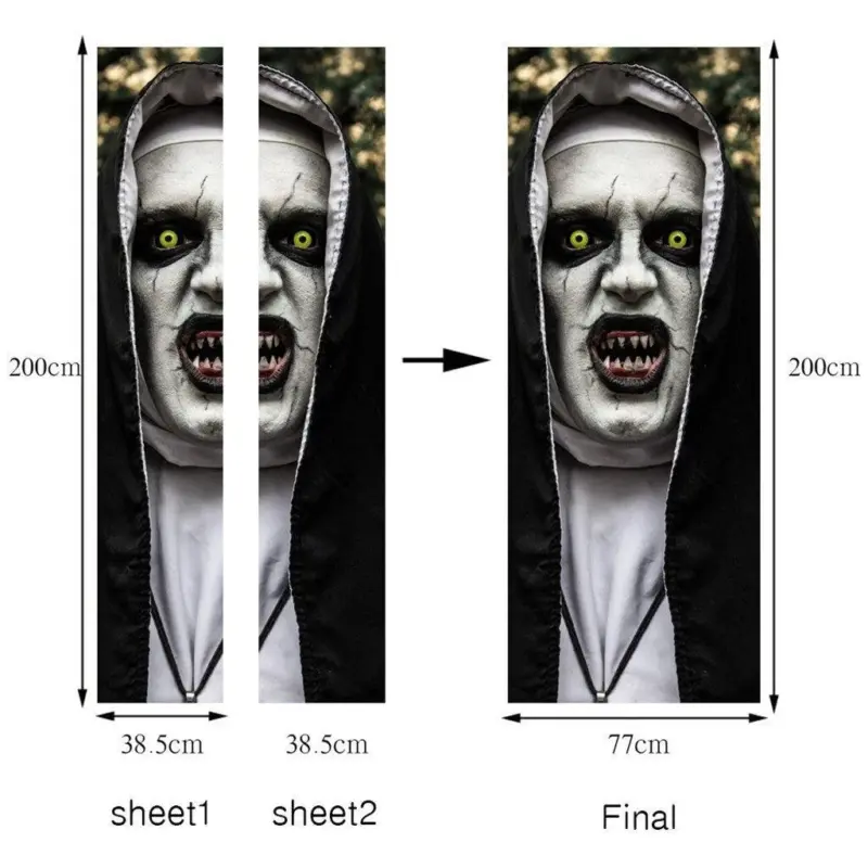 Halloween Horror Sister Ghost Sticker tag1