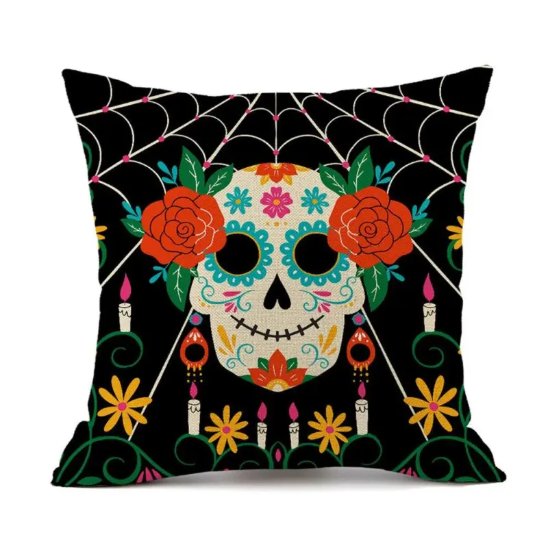Halloween Horror Theme Party Decoration Printed Pillowcase tag1