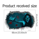 Halloween Horror Woman Bloody Handprint Decorative Wall Sticker tag1