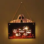 Halloween House Sign Ambient Night Light tag1