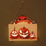 Halloween House Sign Ambient Night Light tag1