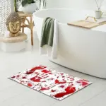 Halloween Household Blood Footprints Entrance Carpet tag1