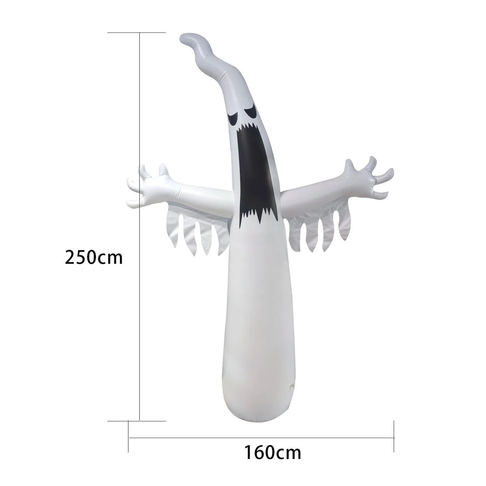 Halloween Inflatable Ghost Tumbler Ghost Festival Outdoor Scene Decoration Props Built-in LED Lights -  - #tag1#