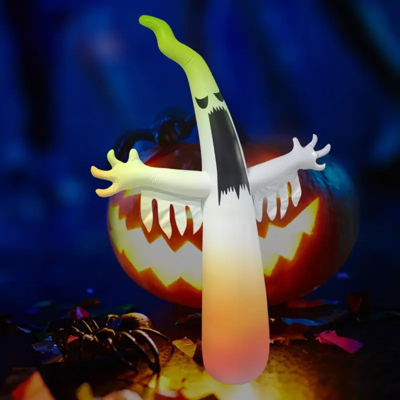 Halloween Inflatable Ghost Tumbler Ghost Festival Outdoor Scene Decoration Props Built in LED Lights tag1