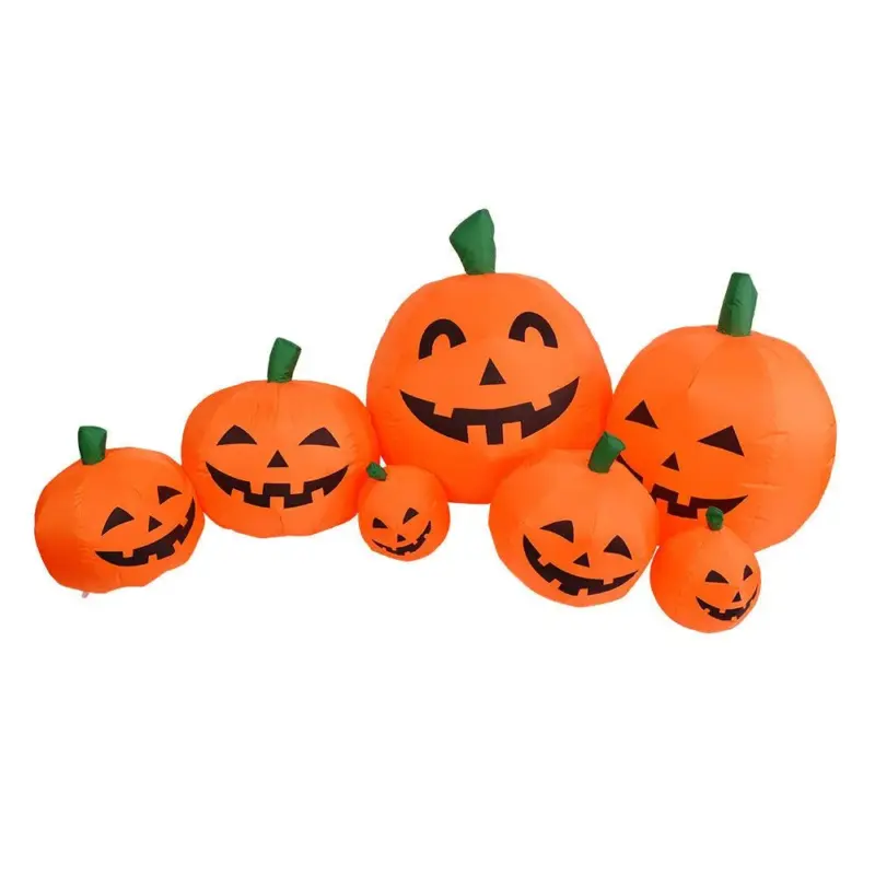 Halloween Inflatable Ghost With Pumpkin Slices Outdoor Holiday Decorations tag1