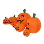 Halloween Inflatable Ghost With Pumpkin Slices Outdoor Holiday Decorations tag1