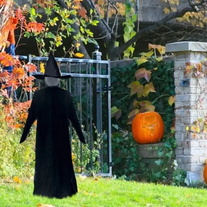 Halloween Inflatables Three Witches Light Up Witches Decoration with Stakes tag1
