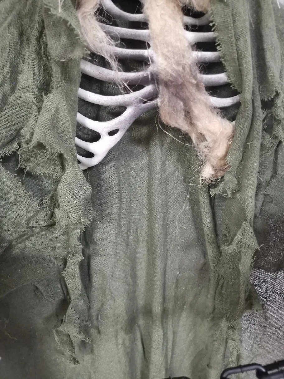 Halloween Iron Chain With Sternum Skull Decoration Props -  - #tag1#