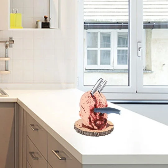 Halloween Kitchen Knife Holder Home Horror Fruit Storage Rack -  - #tag1#