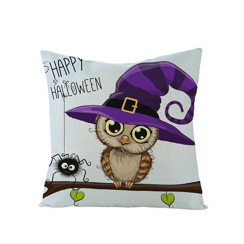 Halloween Kitten Pumpkin Head Pillow Cover -  - #tag1#