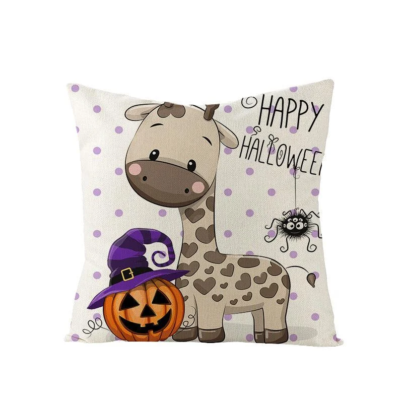 Halloween Kitten Pumpkin Head Pillow Cover -  - #tag1#