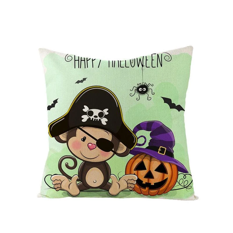 Halloween Kitten Pumpkin Head Pillow Cover -  - #tag1#