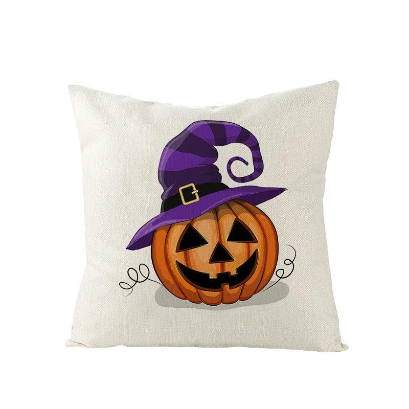 Halloween Kitten Pumpkin Head Pillow Cover -  - #tag1#