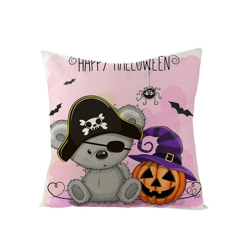 Halloween Kitten Pumpkin Head Pillow Cover -  - #tag1#