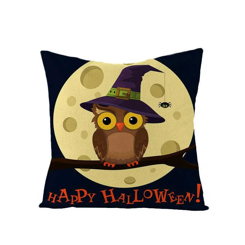 Halloween Kitten Pumpkin Head Pillow Cover -  - #tag1#