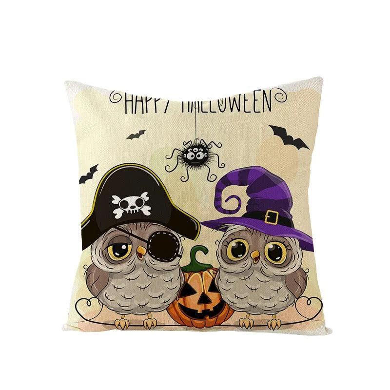 Halloween Kitten Pumpkin Head Pillow Cover -  - #tag1#