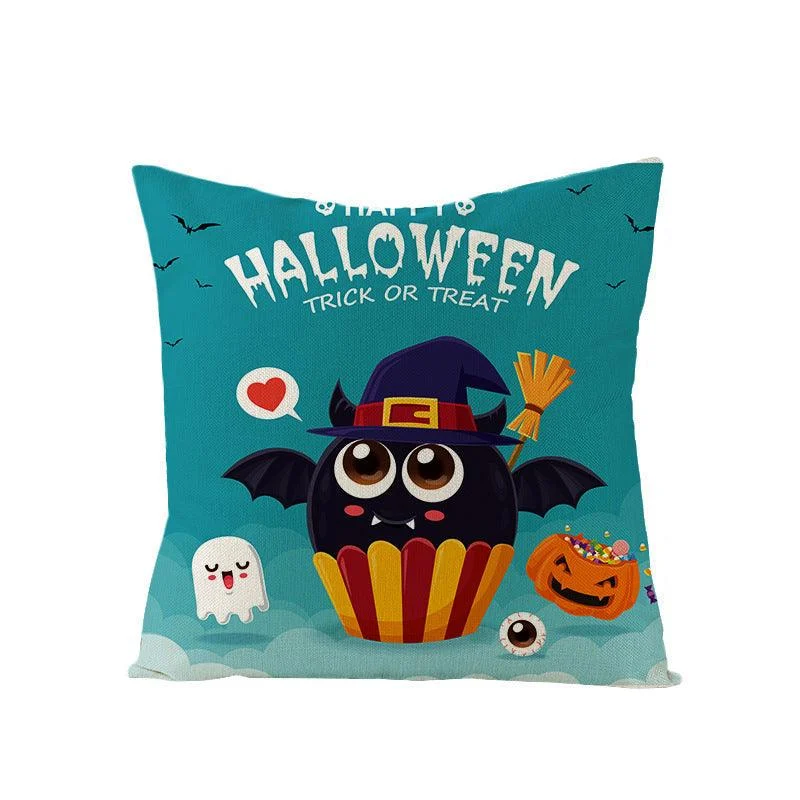 Halloween Kitten Pumpkin Head Pillow Cover -  - #tag1#