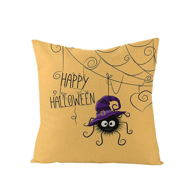 Halloween Kitten Pumpkin Head Pillow Cover -  - #tag1#