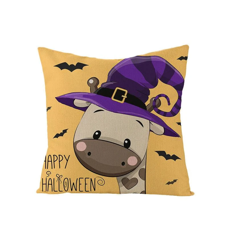 Halloween Kitten Pumpkin Head Pillow Cover -  - #tag1#