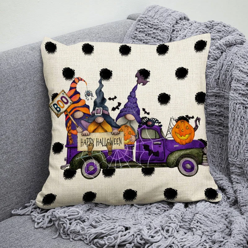 Halloween Linen Printed Pillowcase Household -  - #tag1#