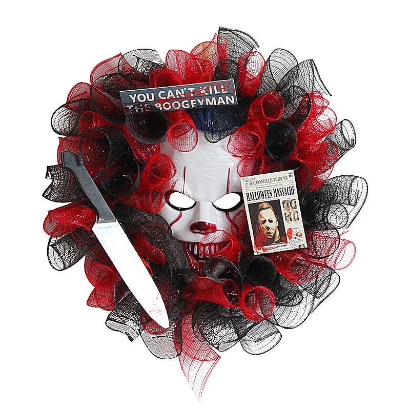 Halloween Mask Door Hanging Decoration Creative Garland Ornaments -  - #tag1#