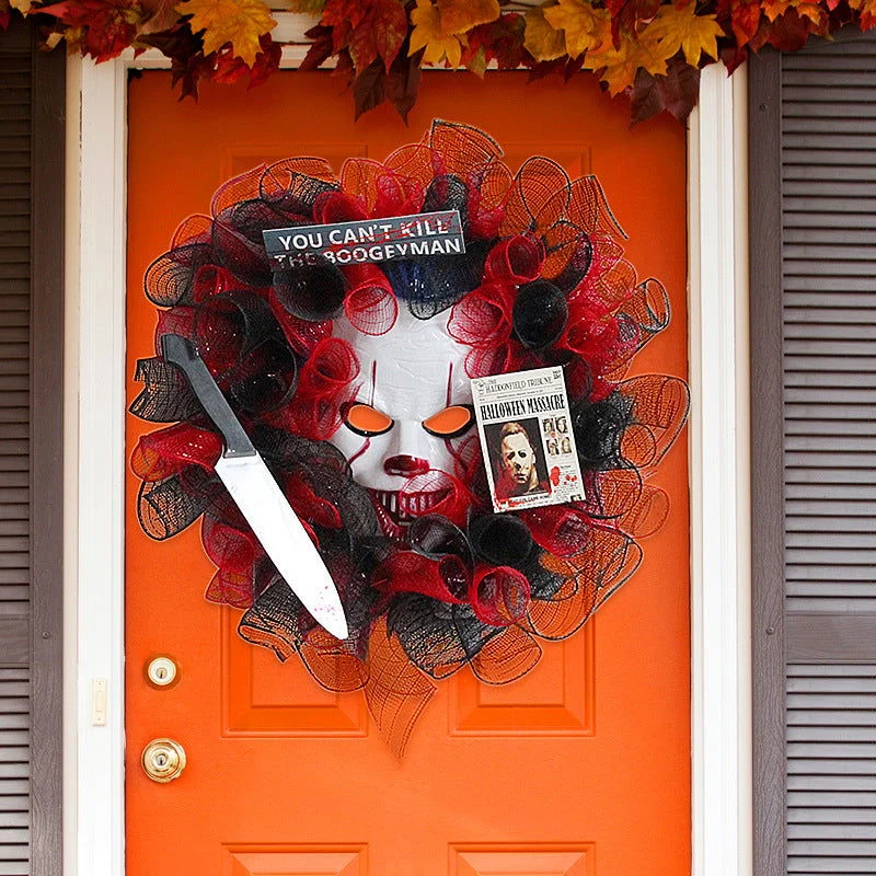 Halloween Mask Door Hanging Decoration Creative Garland Ornaments -  - #tag1#