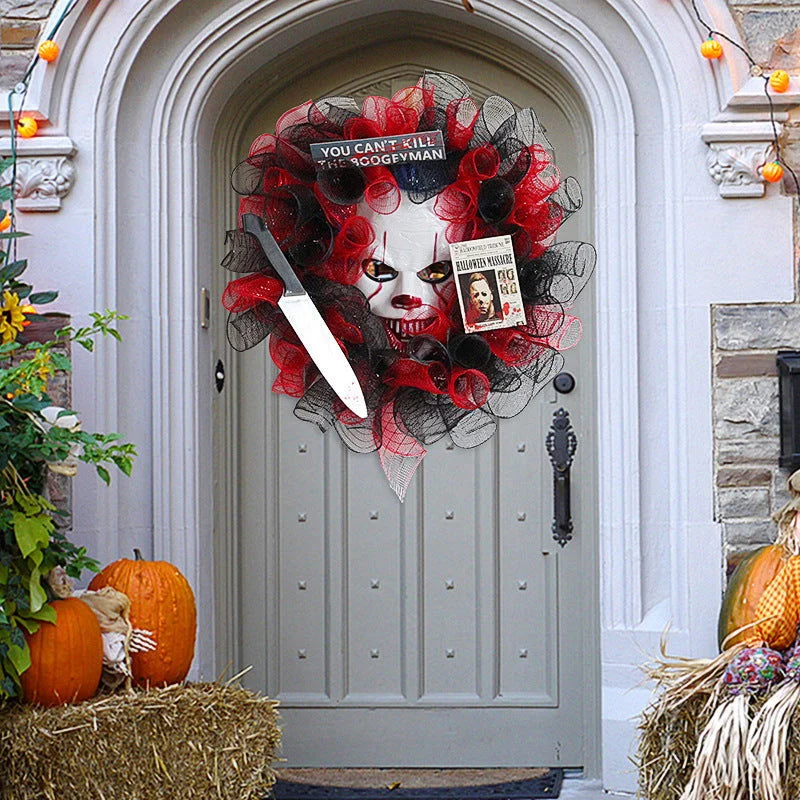 Halloween Mask Door Hanging Decoration Creative Garland Ornaments -  - #tag1#