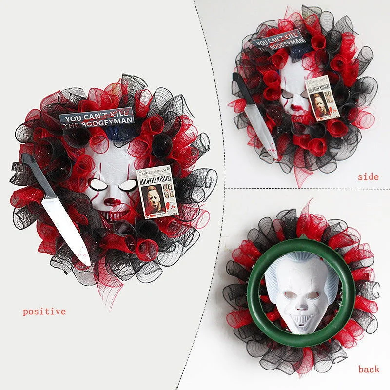 Halloween Mask Door Hanging Decoration Creative Garland Ornaments -  - #tag1#